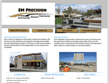 Tablet Screenshot of em-precision.com